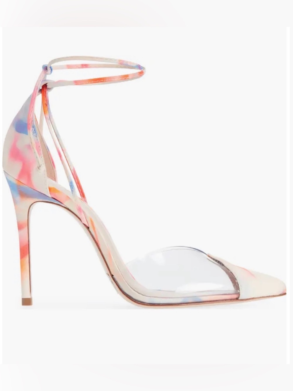 SCHUTZ Vanuza Multicolor Ankle-Strap High Heel Sandal
